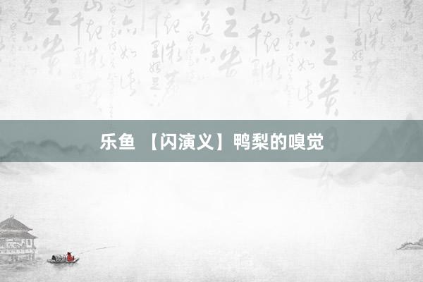 乐鱼 【闪演义】鸭梨的嗅觉