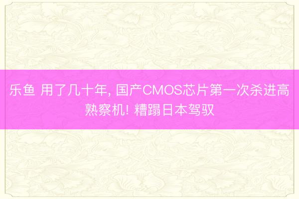 乐鱼 用了几十年, 国产CMOS芯片第一次杀进高熟察机! 糟蹋日本驾驭